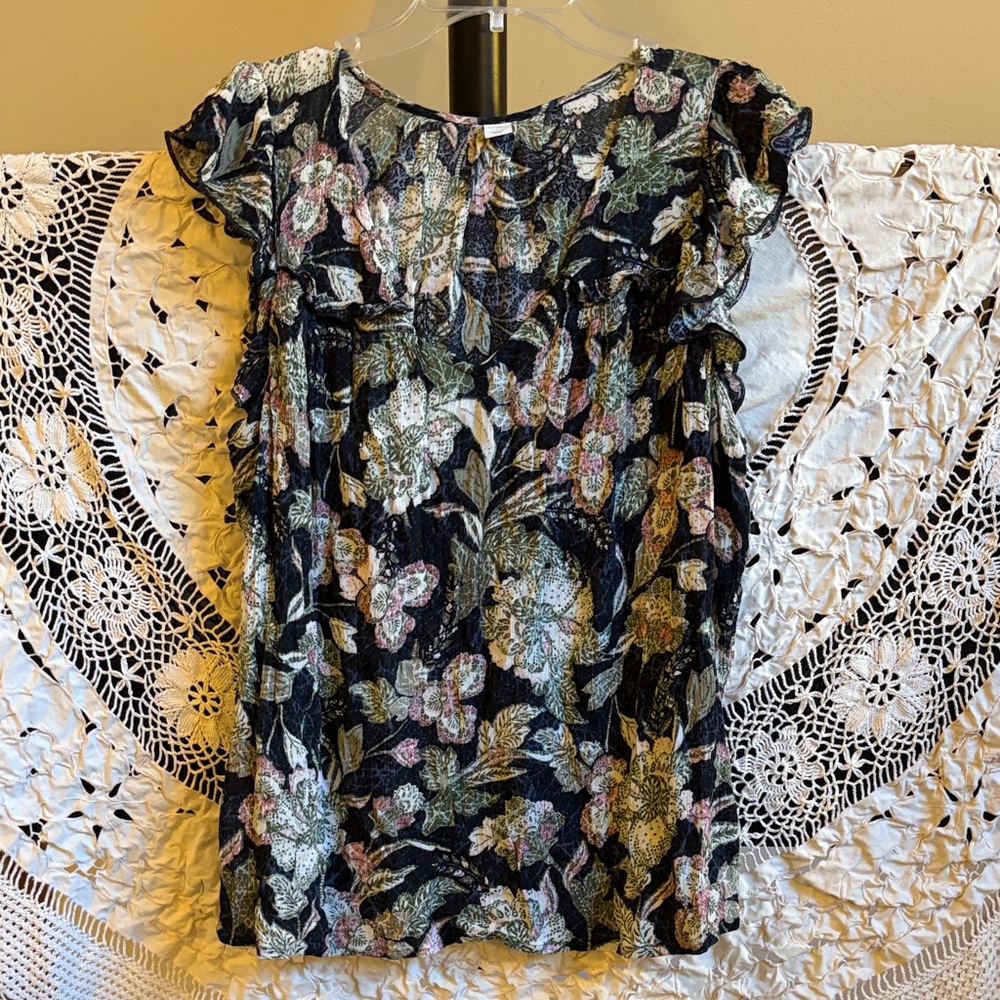 Old Navy Floral Print Women's Top Size Large